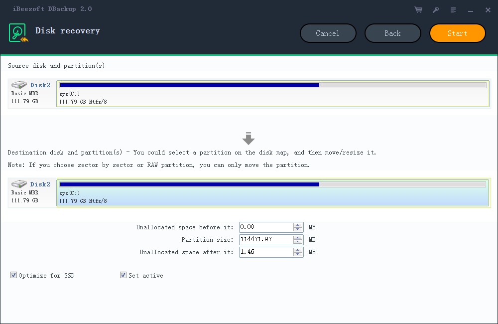 Disk recovery