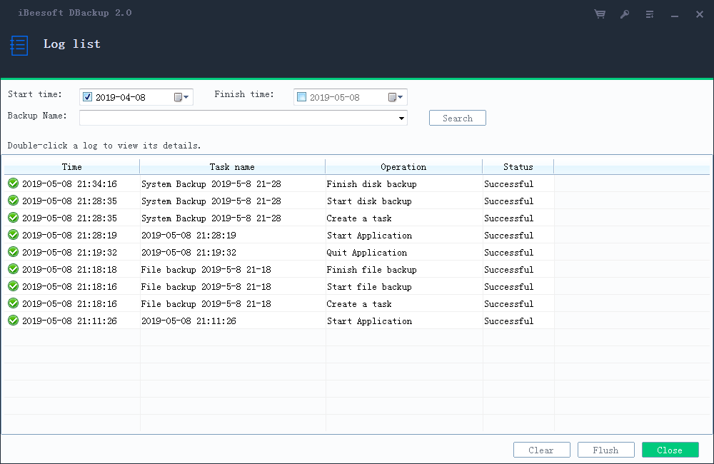 disk master logs