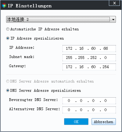 IP Einstellungen