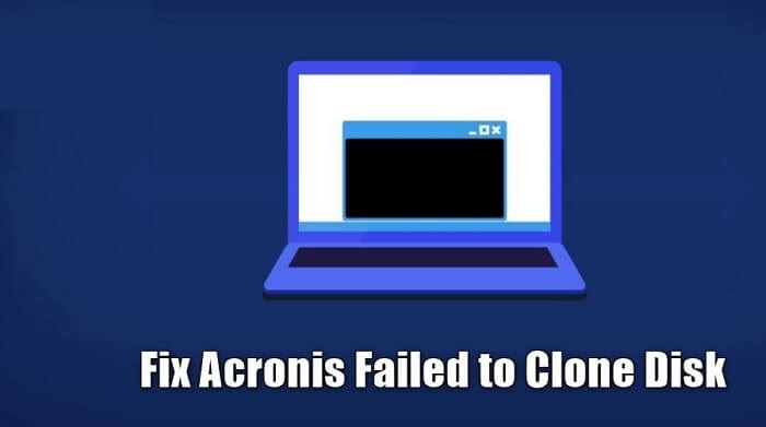 acronis true image clone failed see log