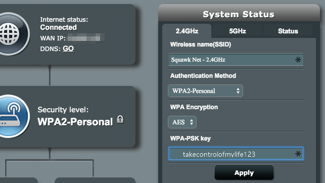 Find WiFi Password on Router's Web interface