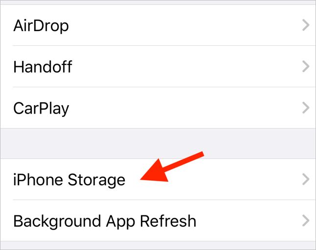 Check iPhone Storage Usage 1