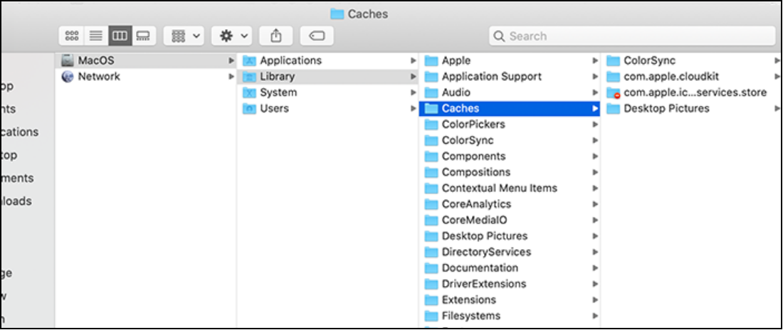 Delete Library Cache on Mac