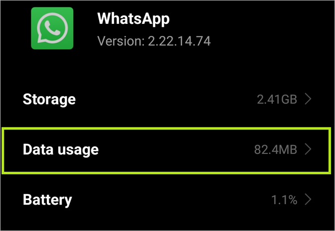 data usage