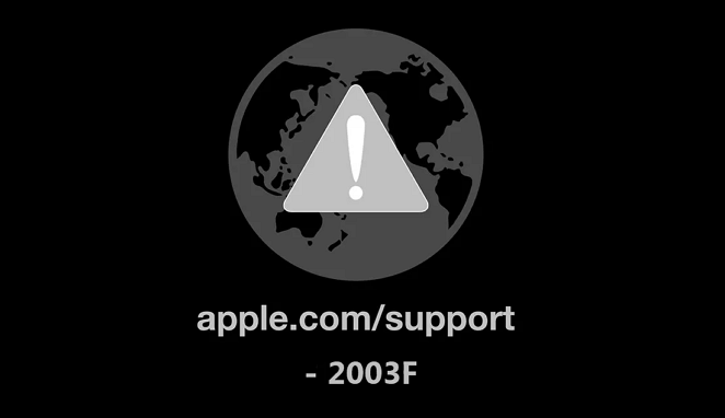 Mac Error Code 2003F