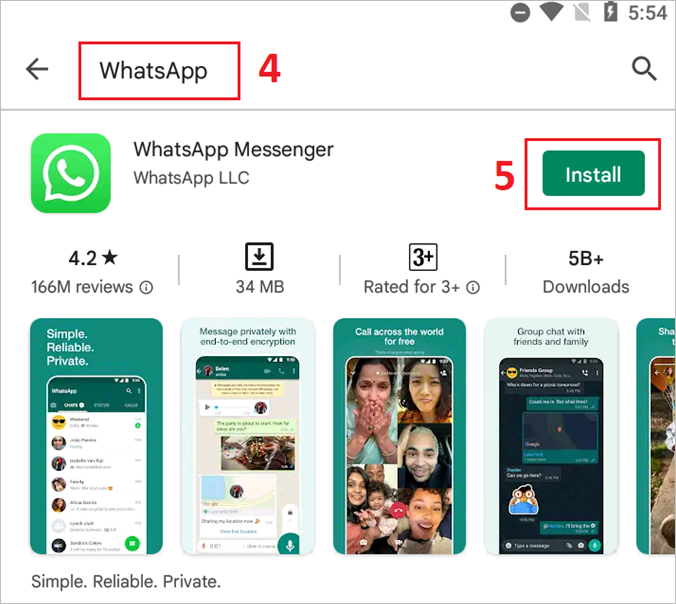 install whatsapp