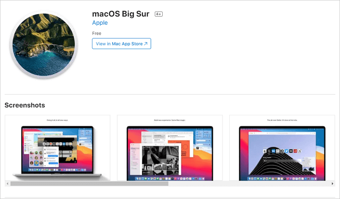 download macOS Big Sur from APP Store