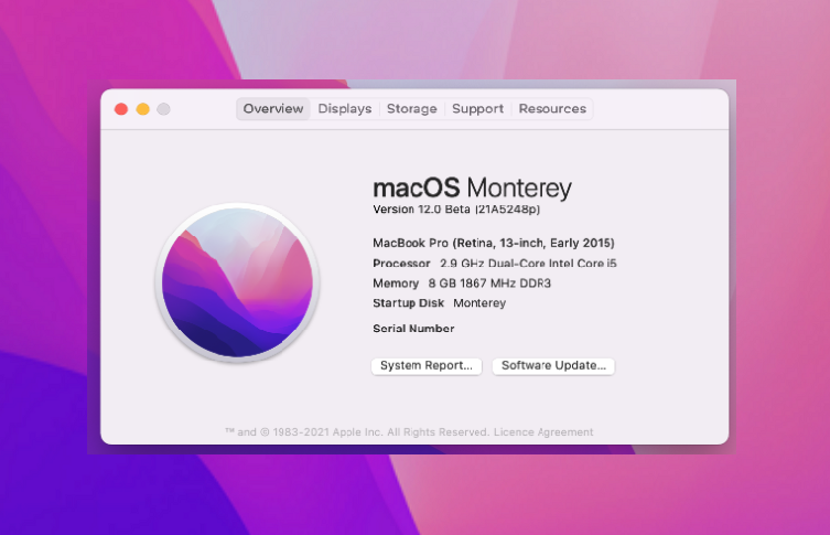 macOS Monterey Update