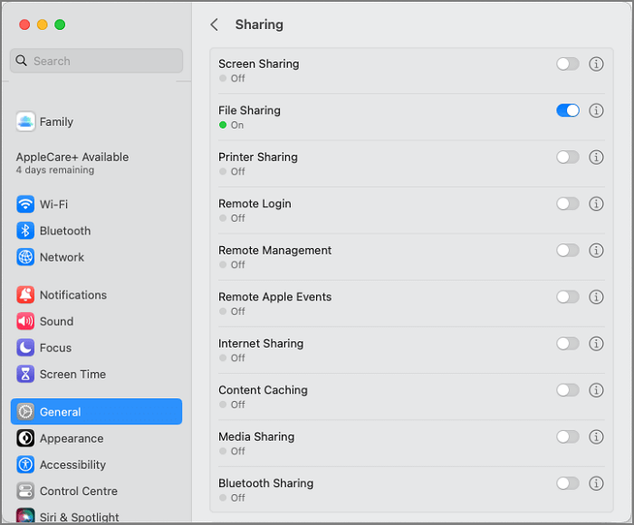 adjust sleeping settings