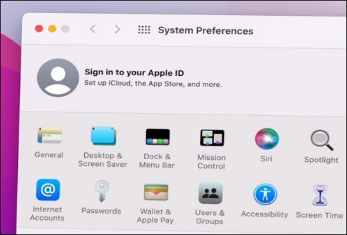 macOS Monterey System Preference