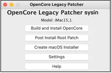 Choose to build and install opencore