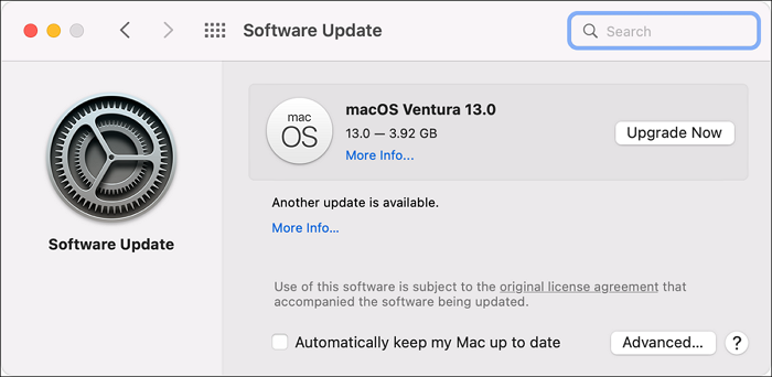 Upgrade macOS Ventura to Restart the Steam