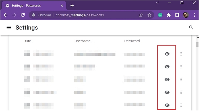 chrome password manager