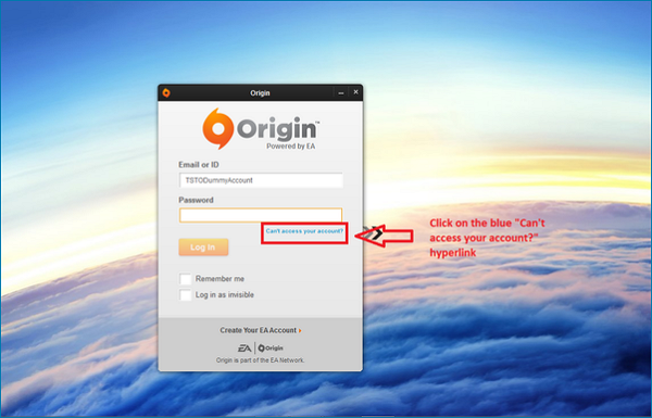 reset orgin password