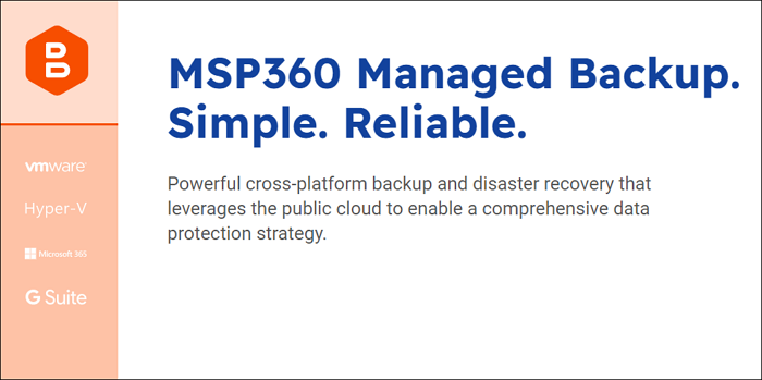 msp360 managed backup