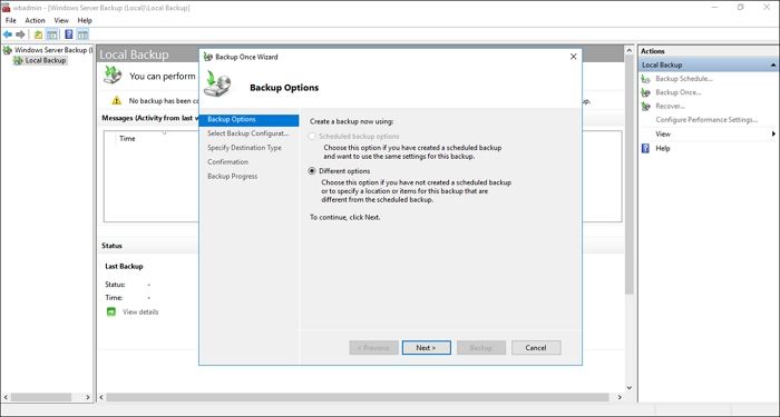 windows server backup