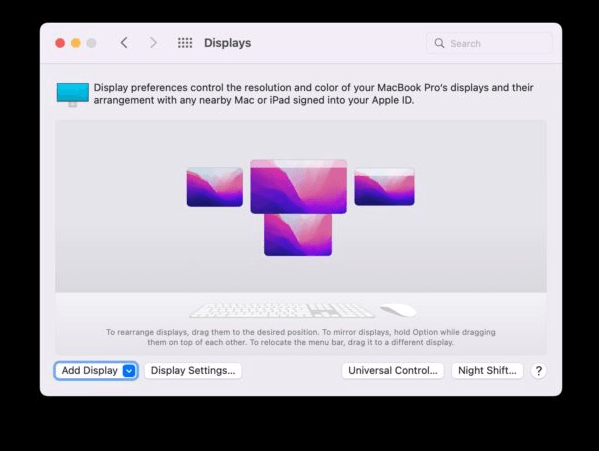 add diskplay manually on Mac