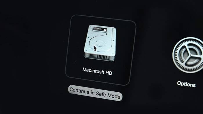 boot Mac into Safe Mode to fix macOS Monterey update stuck