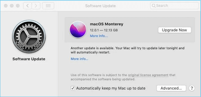 Upgrade the macOS Monterey to fix error code 36.
