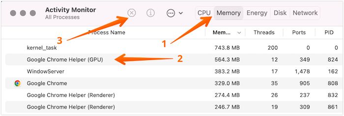 Force Quit Memory Hog Apps