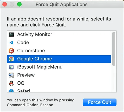 Force Quit Applications