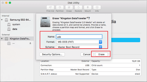 format usb to FAT32