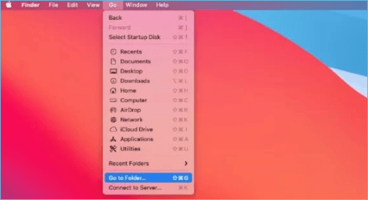 Go to Folder in macOS