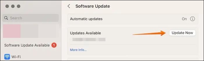 Install Software Update macOS