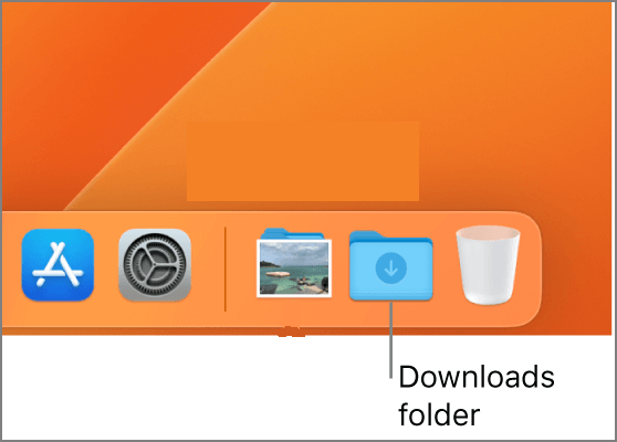 find Downloads folder on Mac