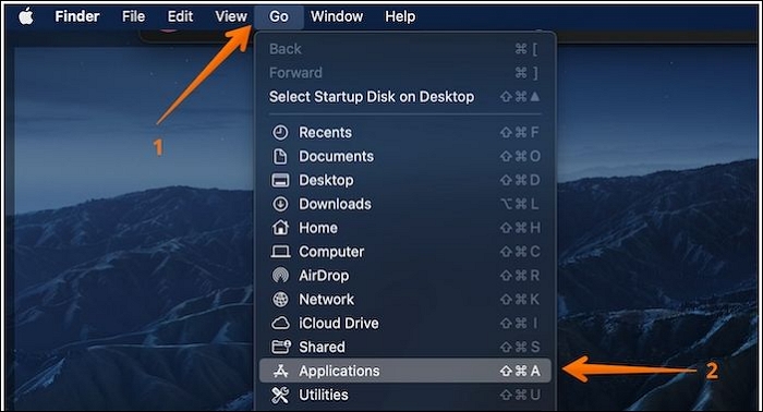Open the Application Folder on Mac