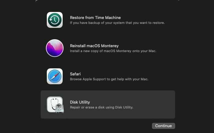 Open Disk Utility