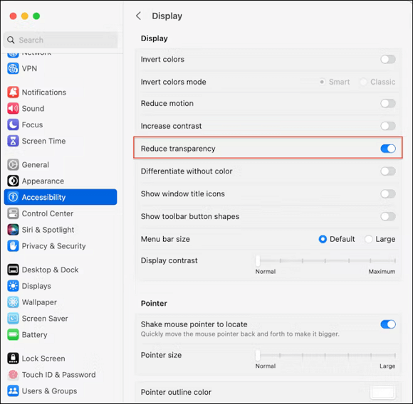   Enable the Reduce Transparency box using the display options.  