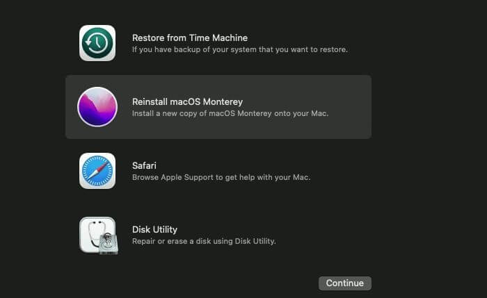 reinstall macOS