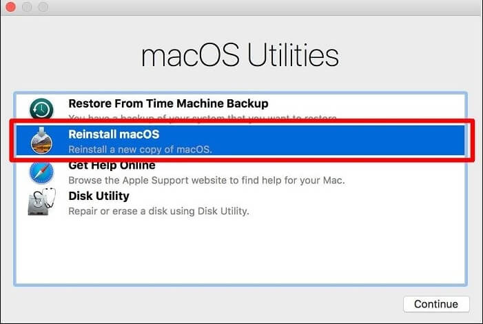 reinstall macOS