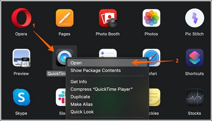 Open any App on Mac using Right-click option