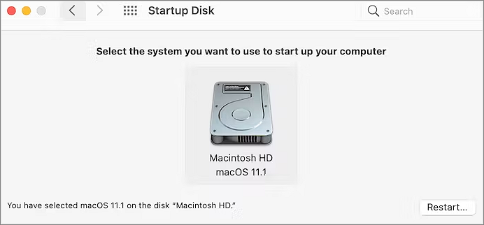 2 ways to change Mac startup disk