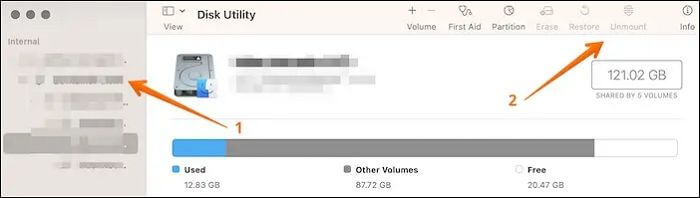 Unmount Disk from macOS