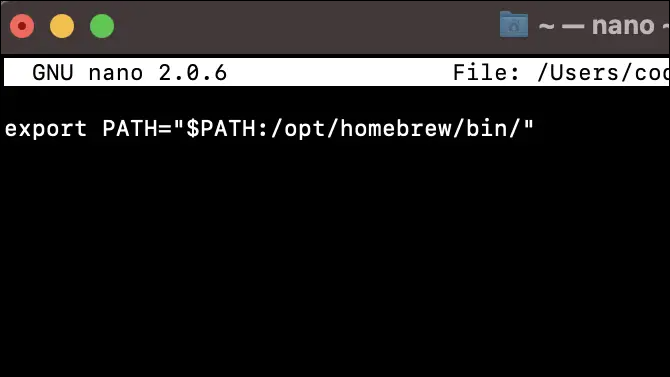 Mac Path Zsh command