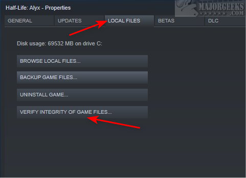 Verify the Game File's Integrity