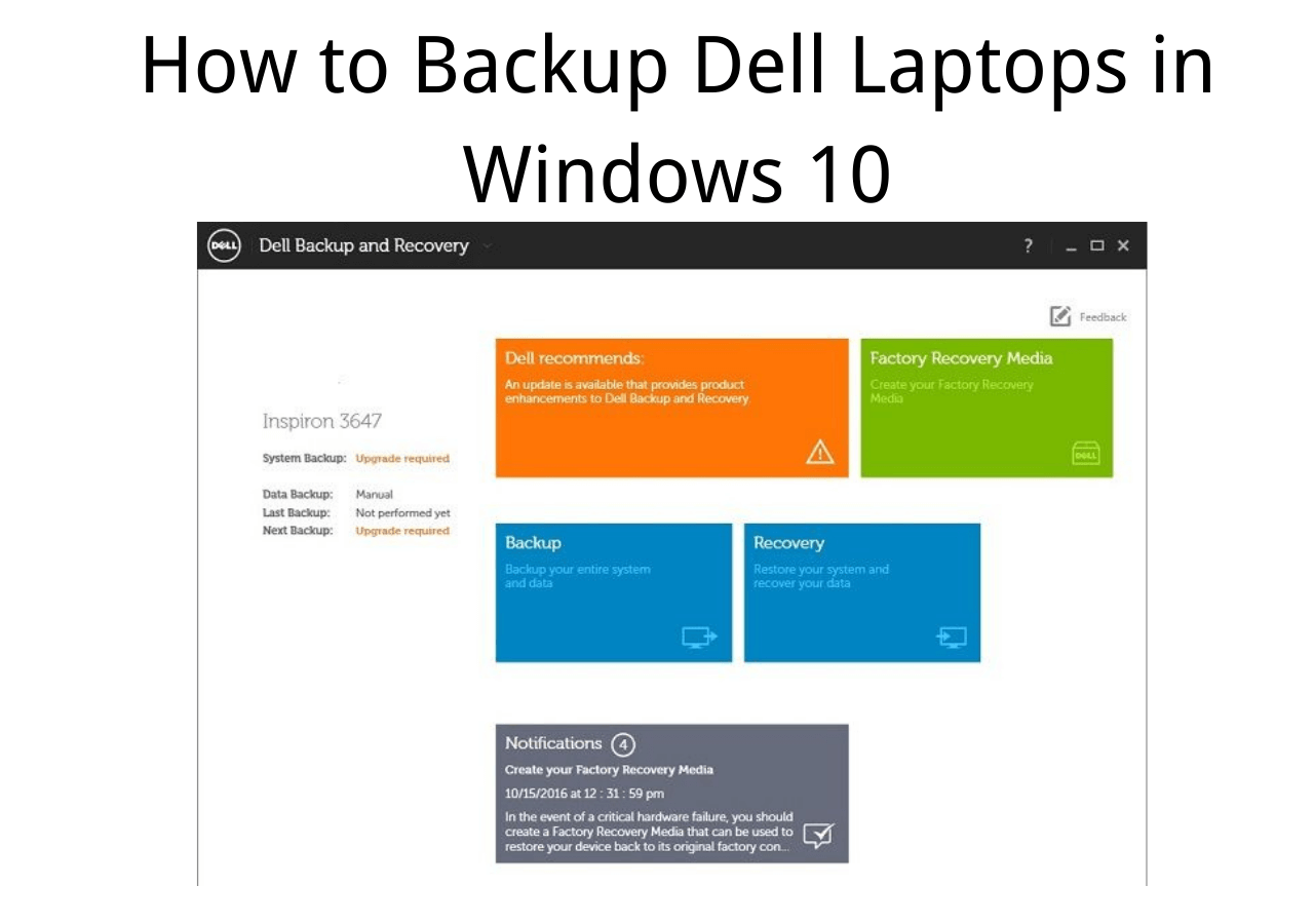 how to backup dell