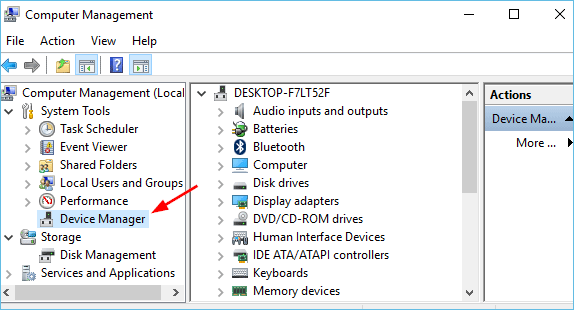 choose device manager