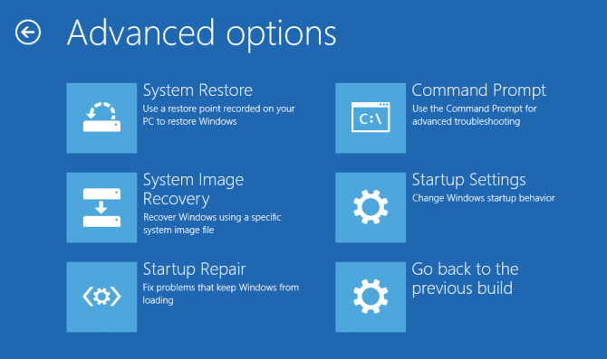 system image recovery