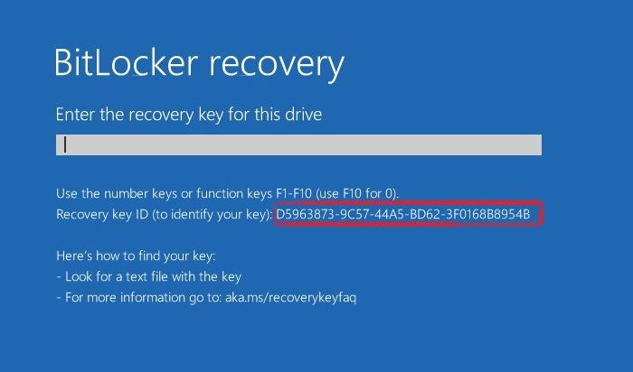 BitLocker Recovery Key