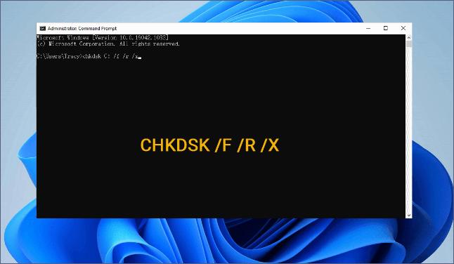 CMD CHKDSK command