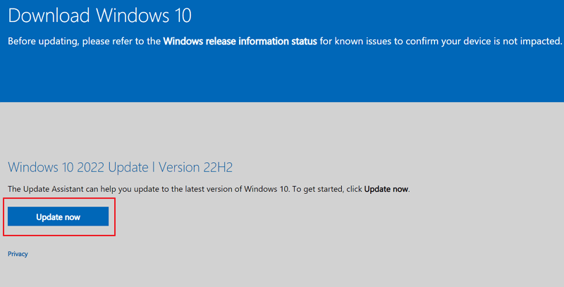 force update Windows 10 - 1