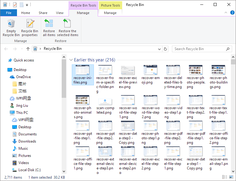 Recover Deleted Files From Recycle Bin