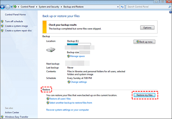 recover accidentally deleted folder from backup and restore - 2