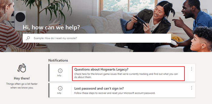 contact Xbox support