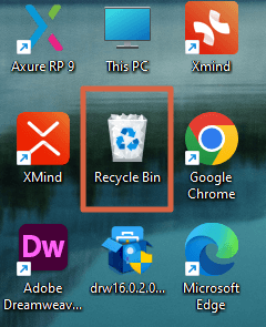 how to find Recycle Bin on Windows