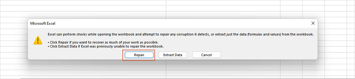 repair Excel files